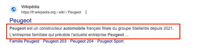 Exemple de meta description