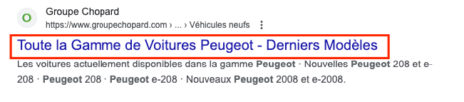 Exemple de Title